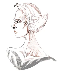 Tippi Hedren - caricature de l